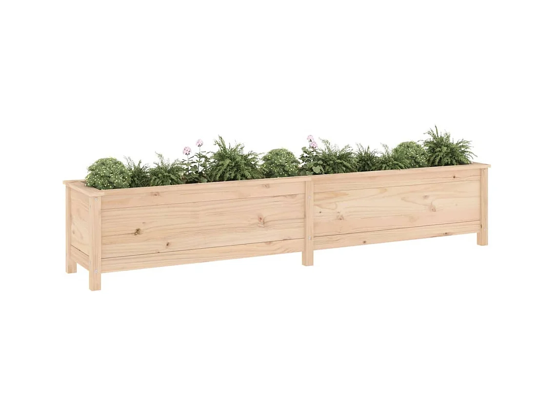 Lit surélevé de jardin 199,5x40x39 cm bois de pin massif