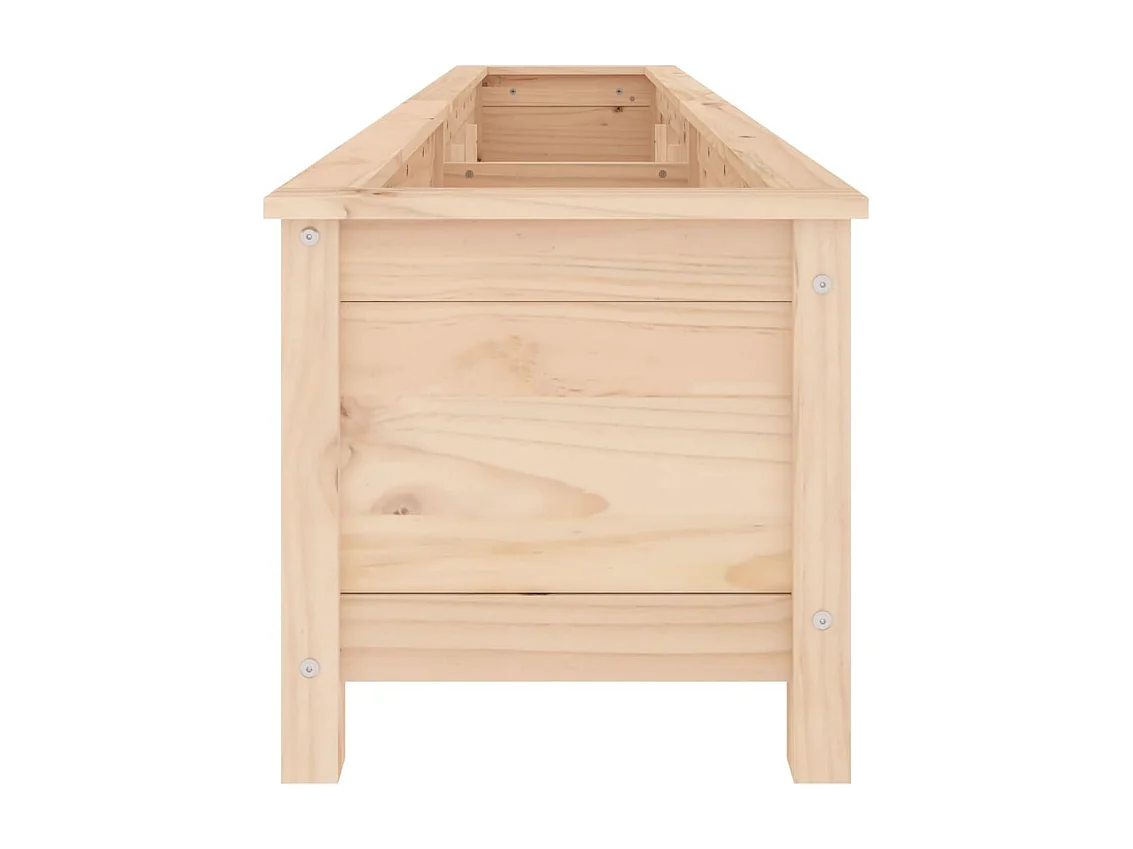 Verhoogd tuinbed 199,5x40x39 cm massief grenenhout