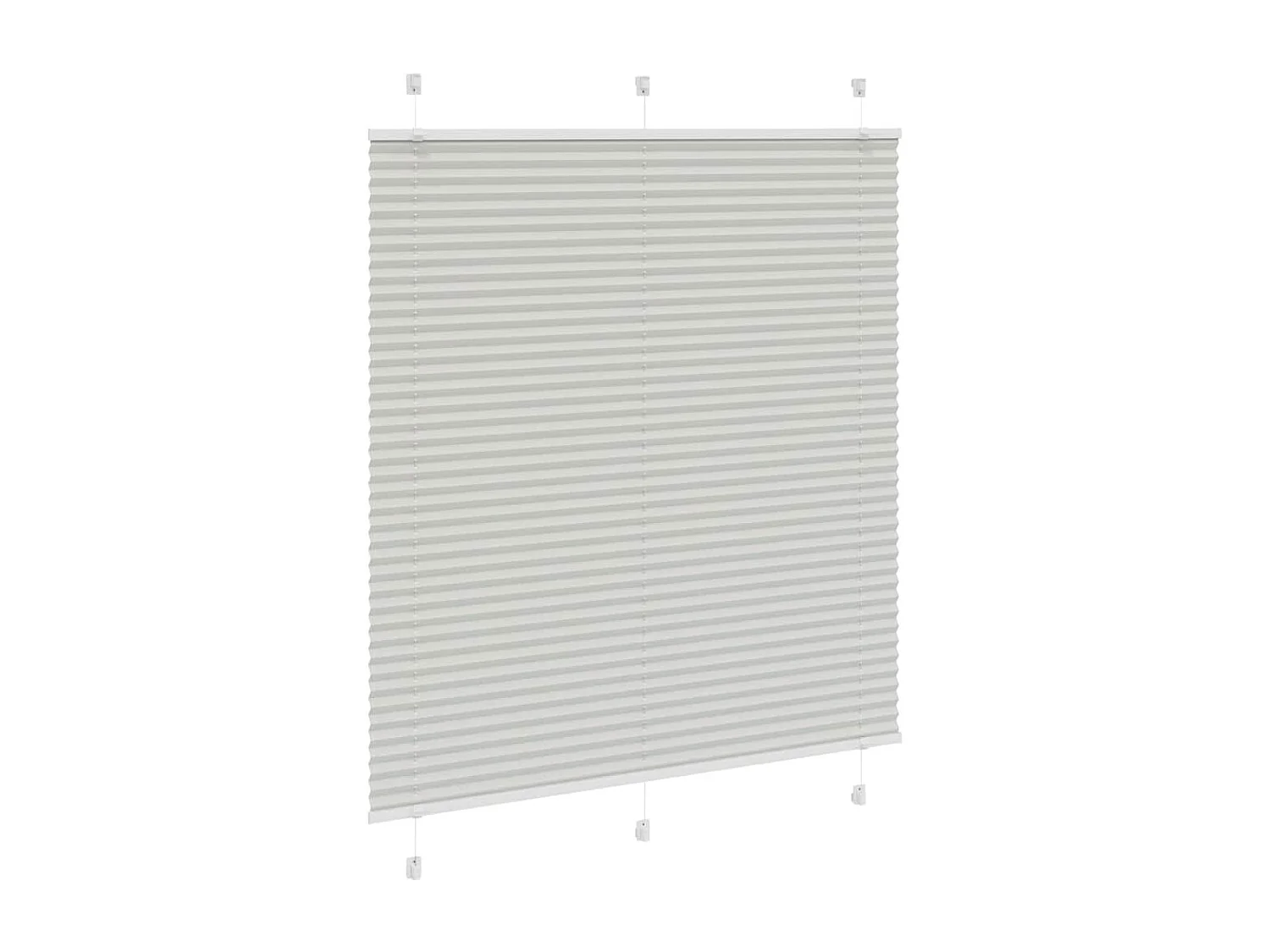 Store plissé gris clair 120x150cm largeur du tissu 119,4cm