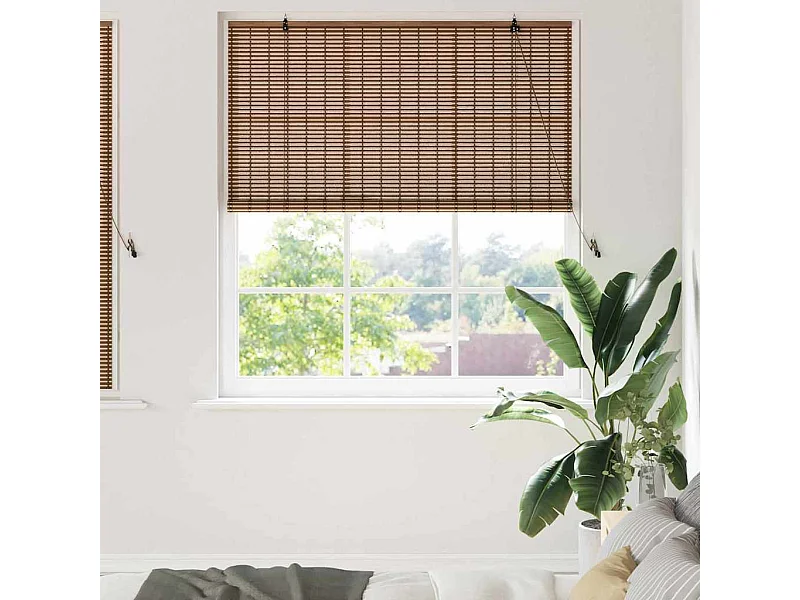Stores et Occultants Marron 150 x 160 cm Bambou