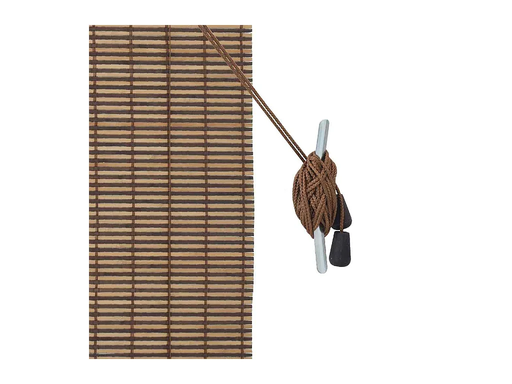 Stores et Occultants Marron 150 x 160 cm Bambou