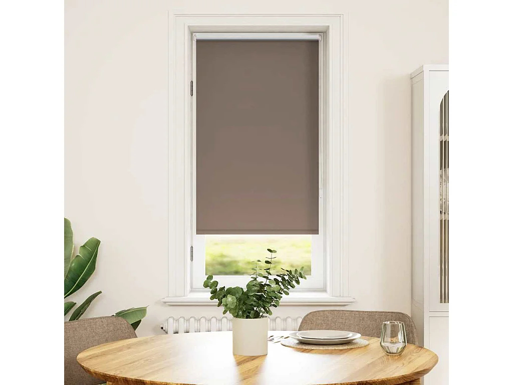 Bruin verduisterend rolgordijn 40 x 100 cm