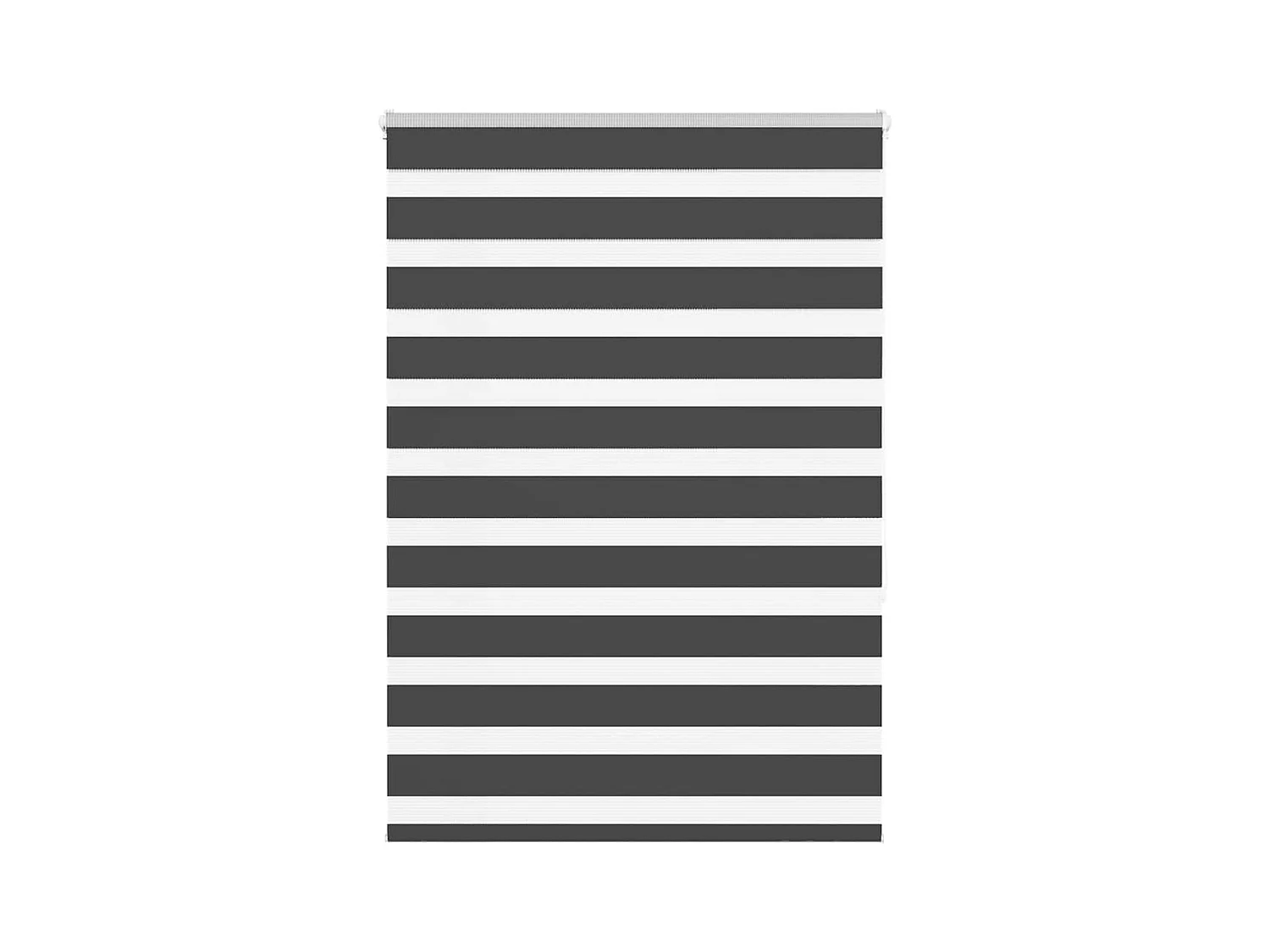 Estor cebra negro 110x150 cm ancho tela 105,9 cm poliéster