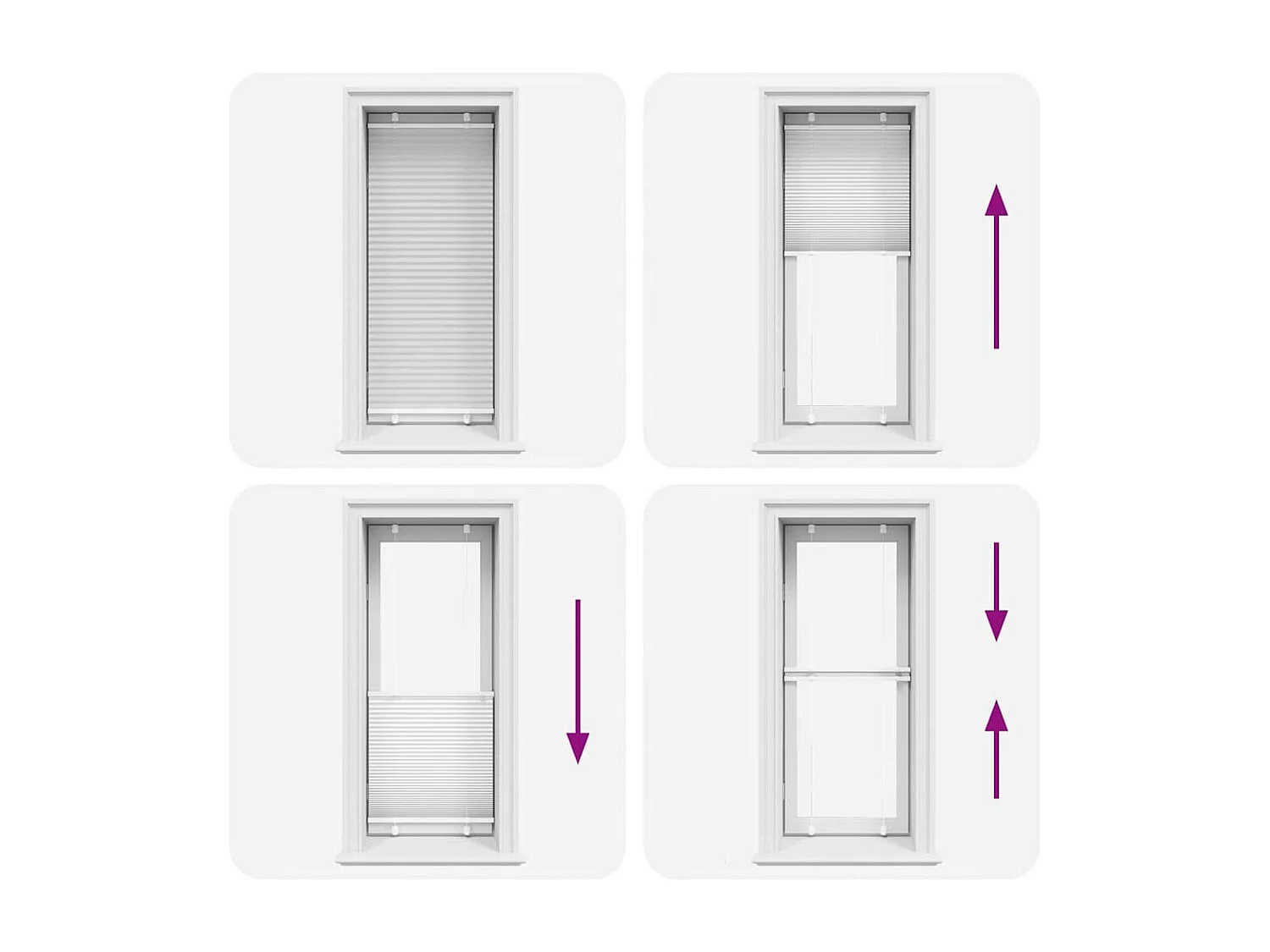 Witte plisségordijn 60x150 cm stofbreedte 59,4 cm polyester