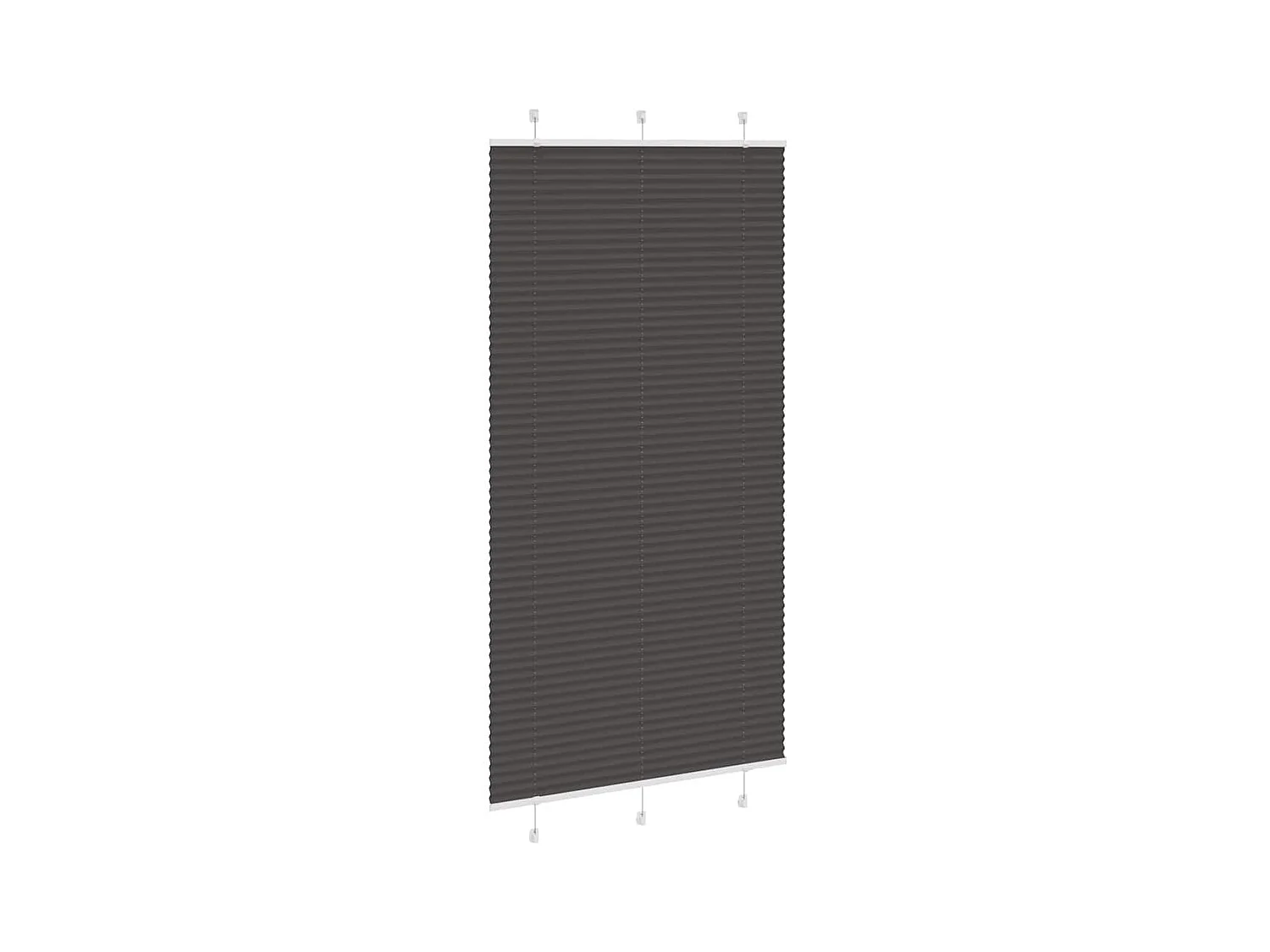 Store plissé noir 105x200 cm largeur du tissu 104,4cm polyester