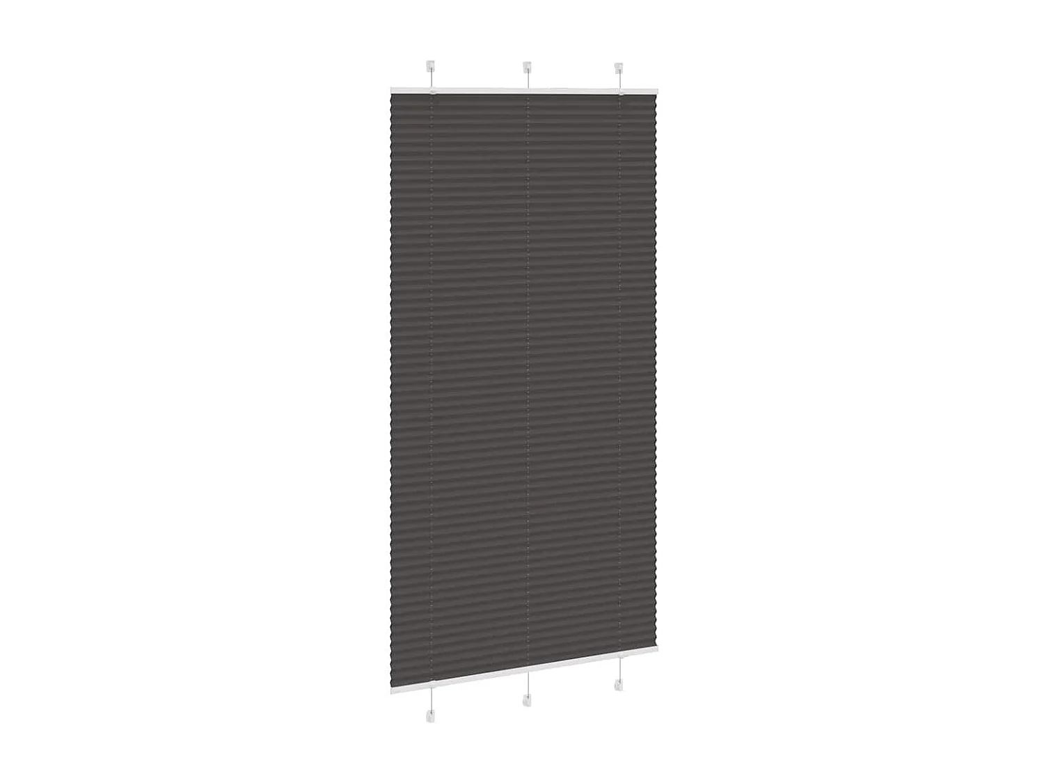 Store plissé noir 105x200 cm largeur du tissu 104,4cm polyester