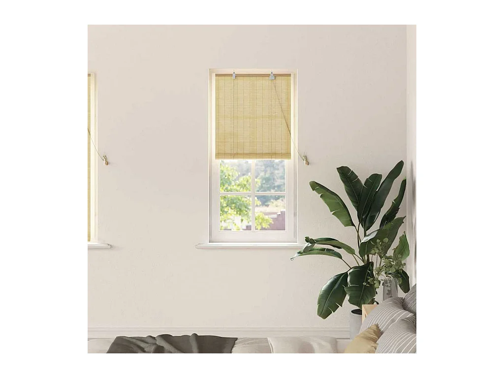 Stores et Occultants Naturel 60 x 160 cm Bambou