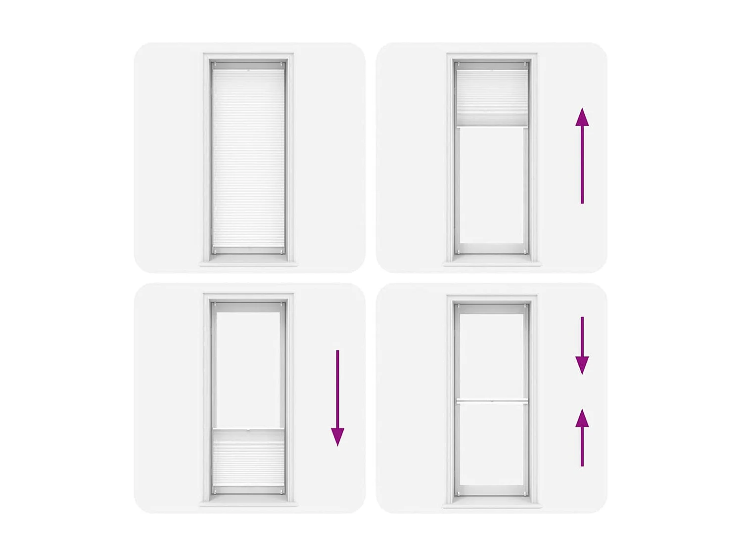 Estor plisado 90x200 cm Blanco