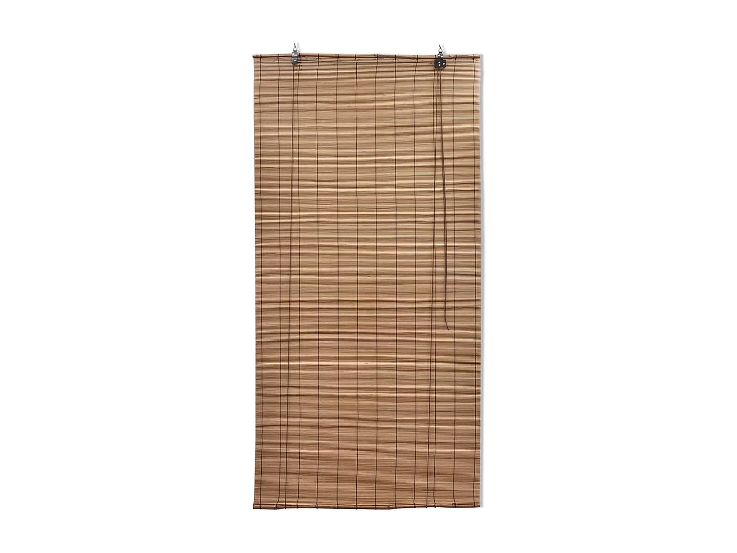 Estor enrollable de bambú marrón 140x160 cm