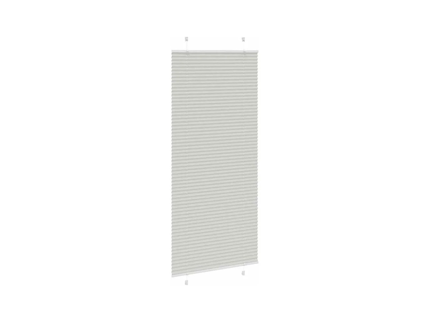 Tenda plissettata grigio chiaro 90x200 cm larghezza tessuto 89,4 cm