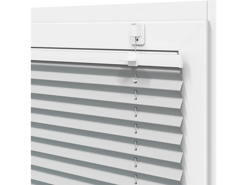 Store plissé gris clair 90x200 cm largeur du tissu 89,4 cm