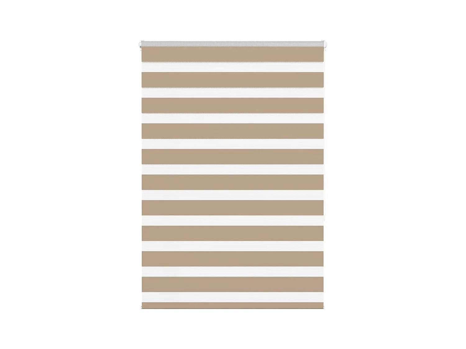 Tejido para estor cebra color marrón arena ancho 90,9 cm poliéster