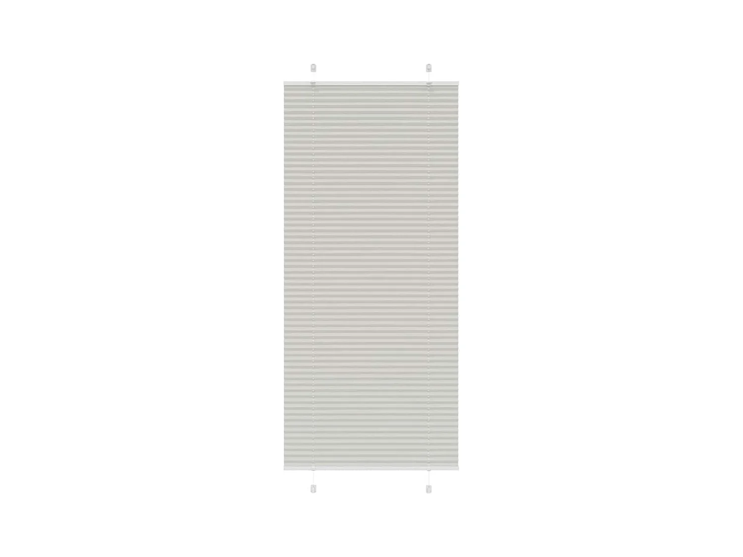 Tenda plissettata grigio chiaro 95x200 cm larghezza tessuto 94,4 cm