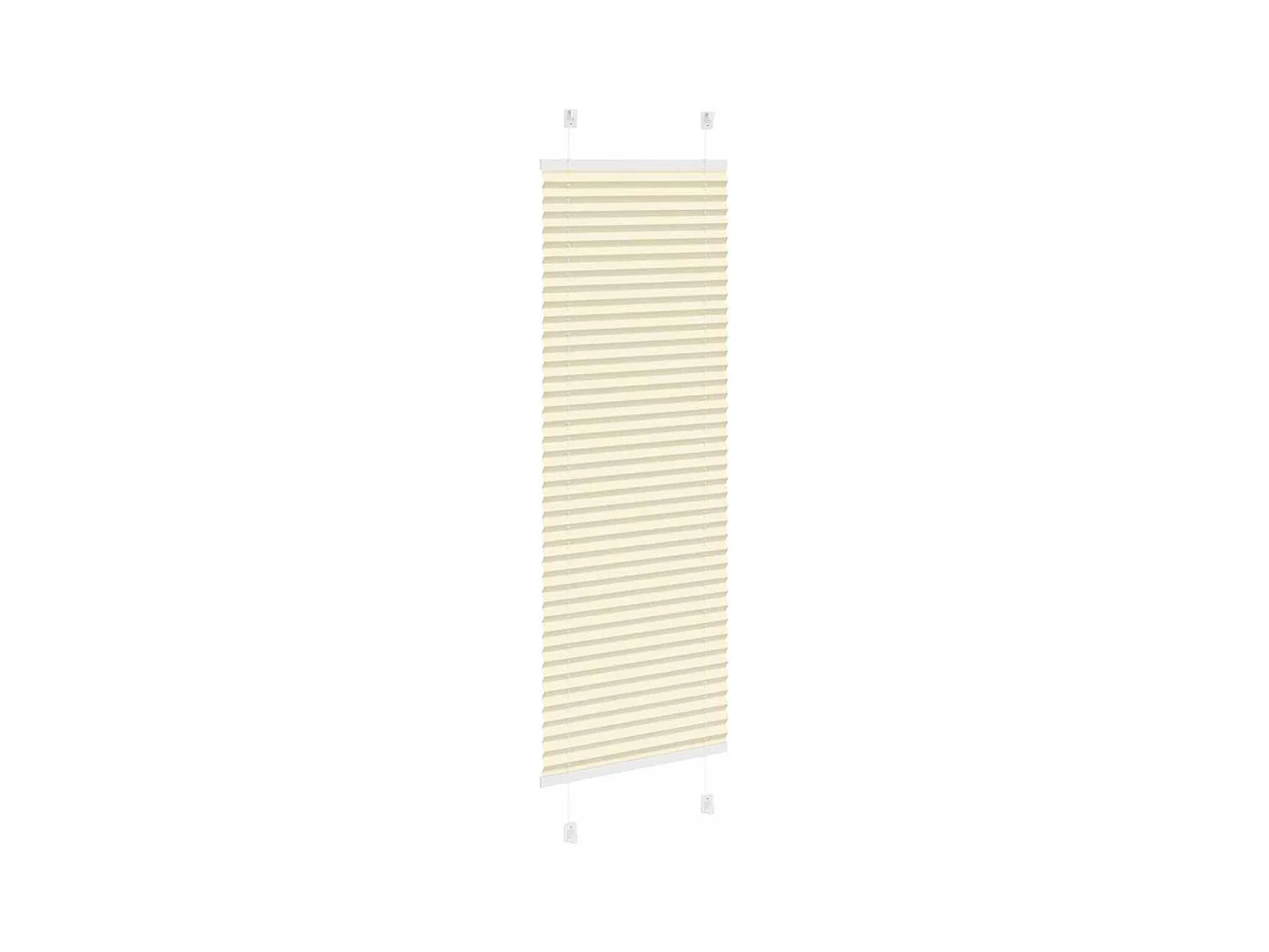 Store plissé crème 40x150 cm largeur du tissu 39,4 cm polyester