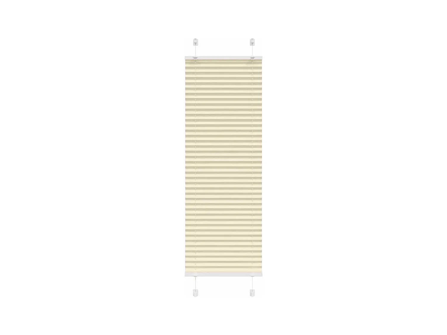 Store plissé crème 40x150 cm largeur du tissu 39,4 cm polyester