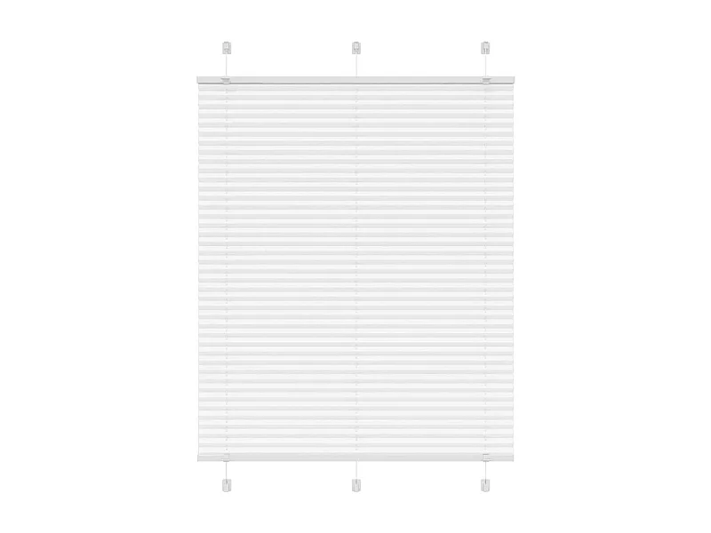 Store plissé blanc 105x150cm largeur du tissu 104,4cm polyester
