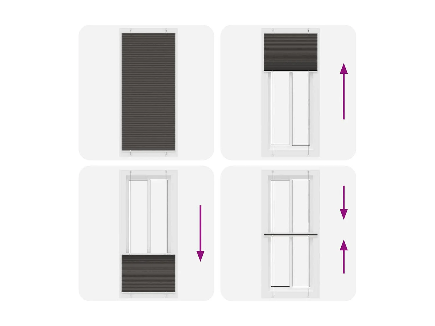 Zwarte plisségordijn 90x200 cm stofbreedte 89,4 cm polyester