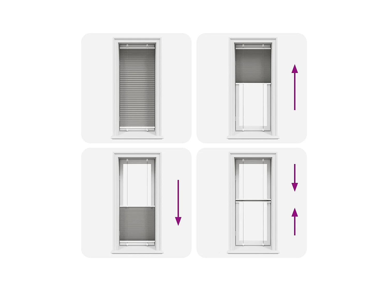 Tenda plissettata antracite 60x150 cm larghezza tessuto 59,4 cm
