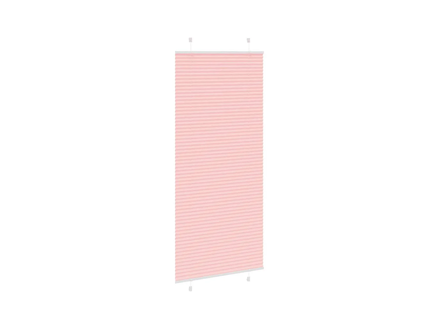 Tenda plissettata rosa 85x200 cm larghezza tessuto 84,4 cm poliestere