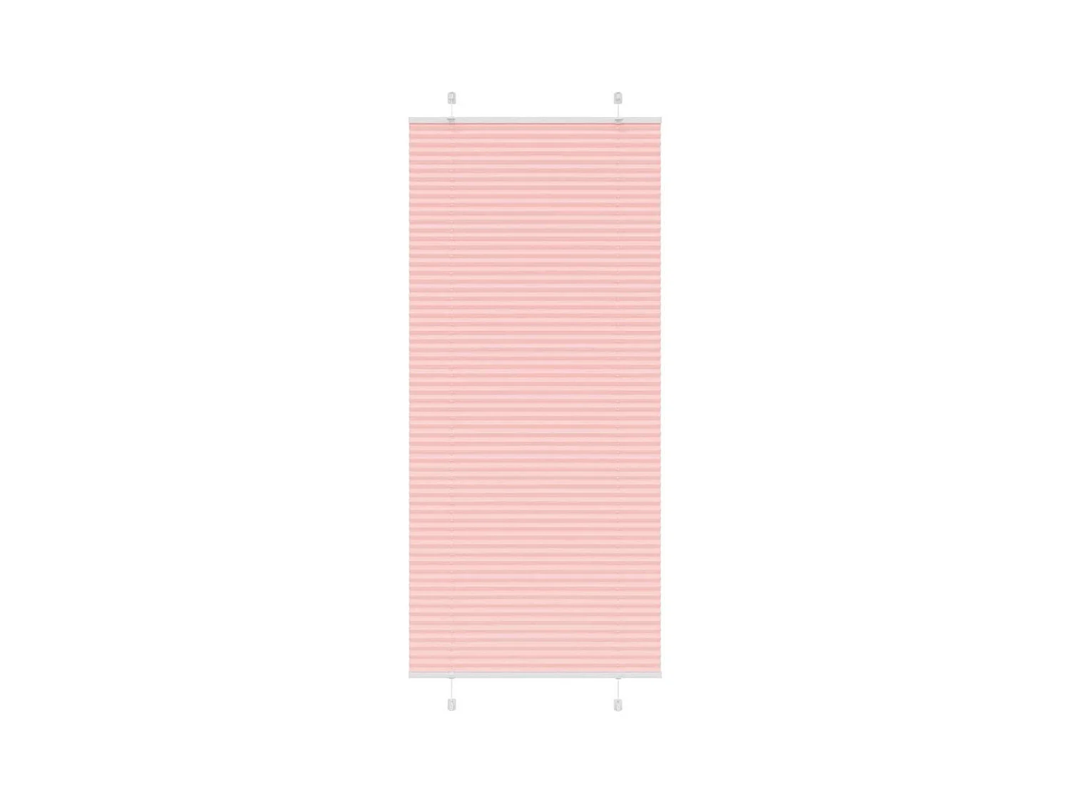 Store plissé rose 85x200 cm largeur du tissu 84,4 cm polyester