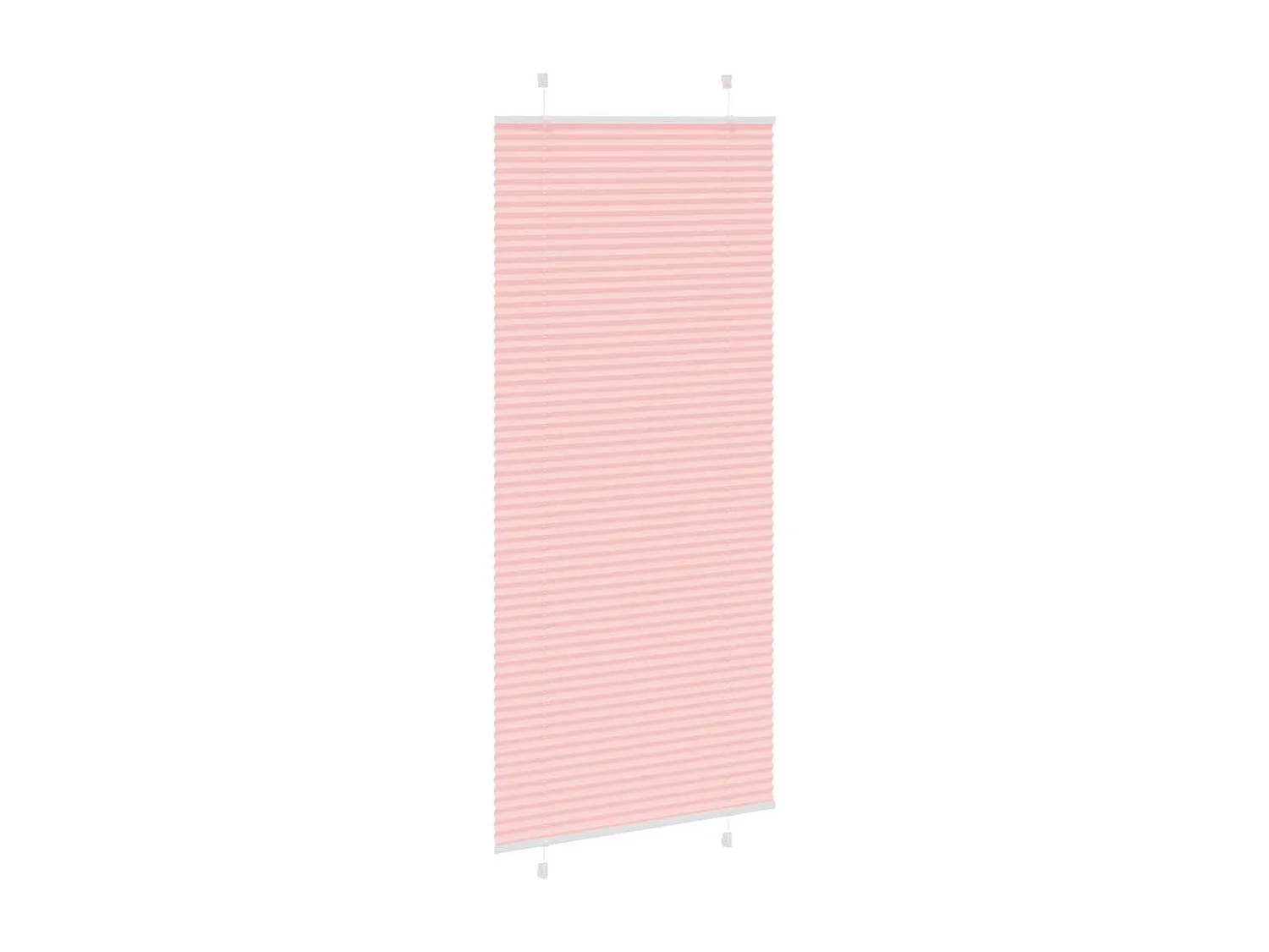 Store plissé rose 85x200 cm largeur du tissu 84,4 cm polyester