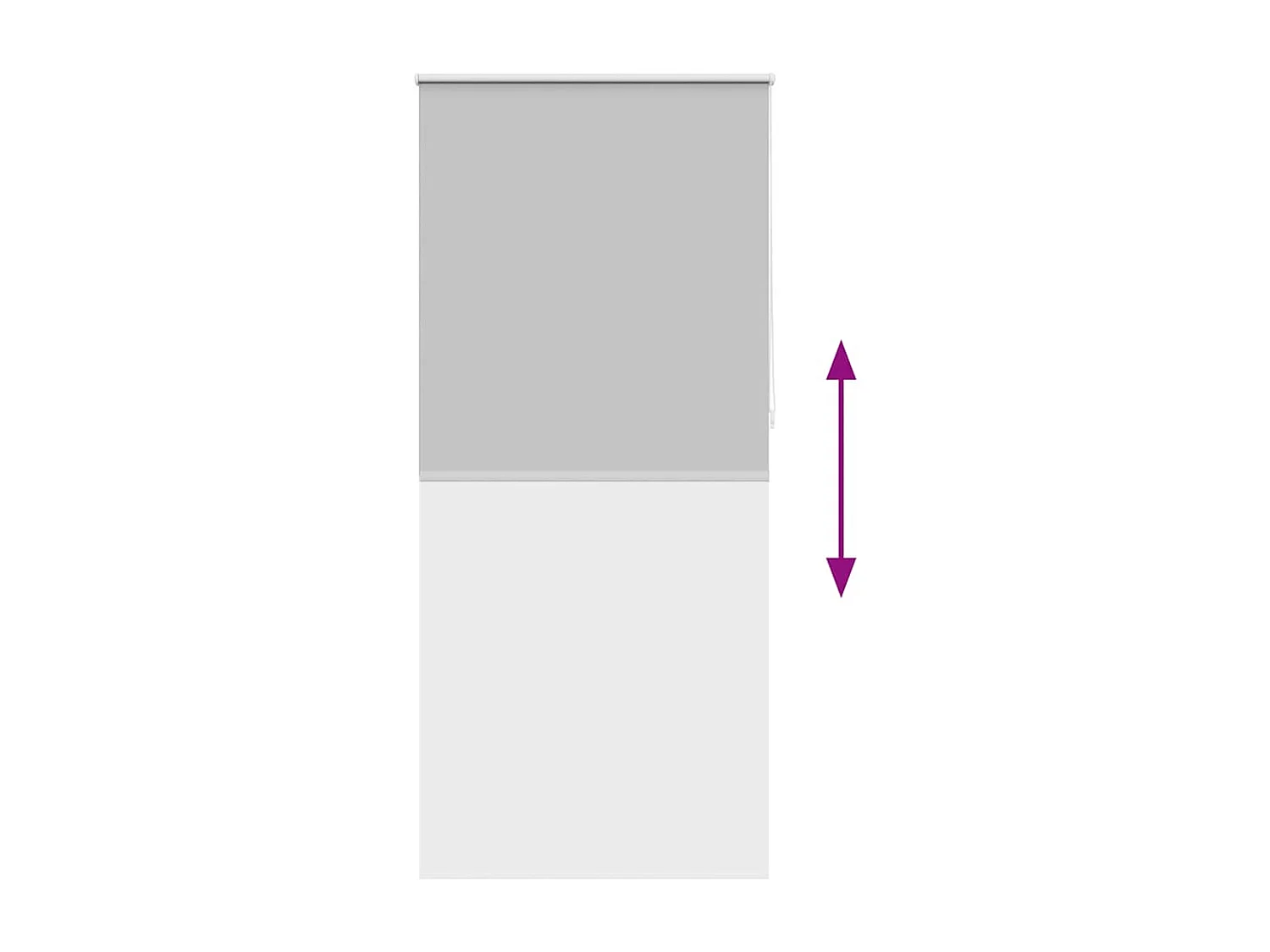 Estor enrollable opaco 80 x 230 cm gris