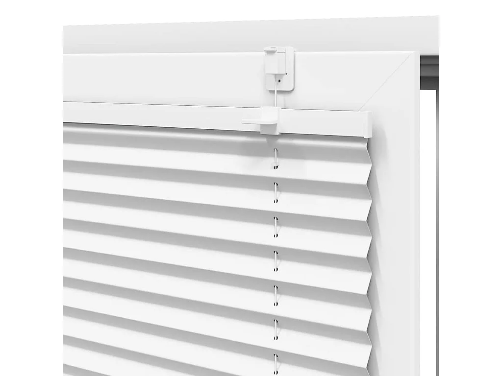 Estor plisado blanco 40x100 cm ancho tela 39,4 cm poliéster