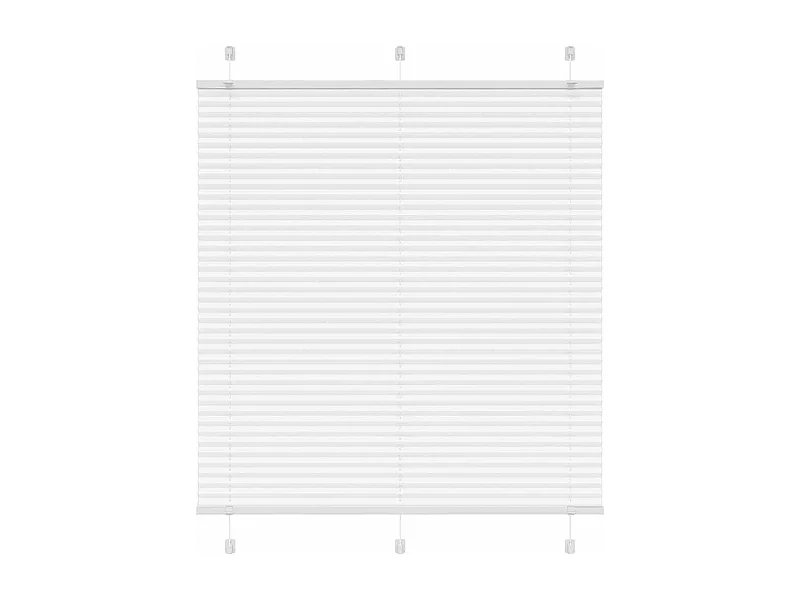 Tenda plissettata bianca 120x150cm larghezza tessuto 119,4cm poliestere