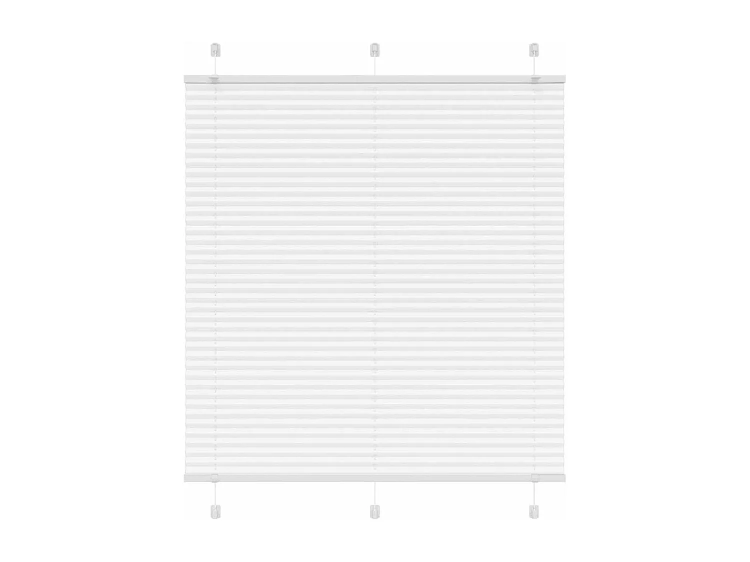 Store plissé blanc 120x150cm largeur du tissu 119,4cm polyester