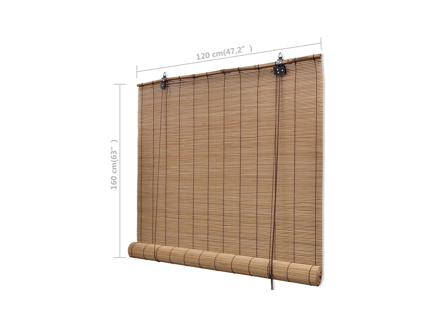 Store roulant Bambou Marron 120x160 cm