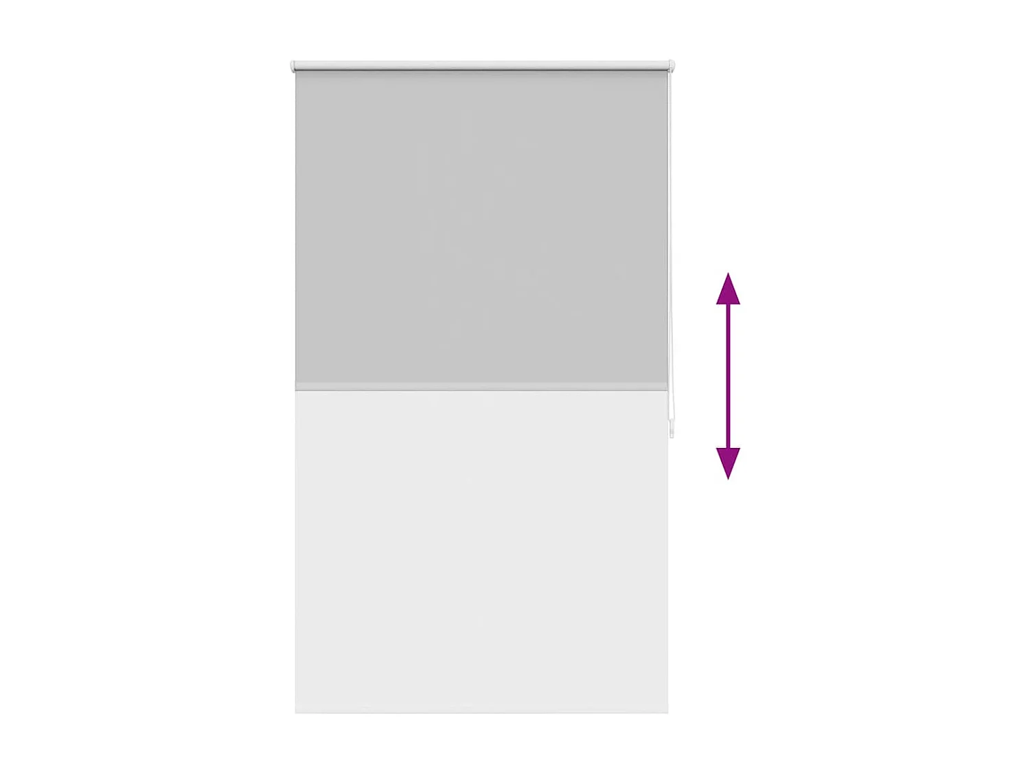 Estor enrollable opaco 80 x 175 cm gris