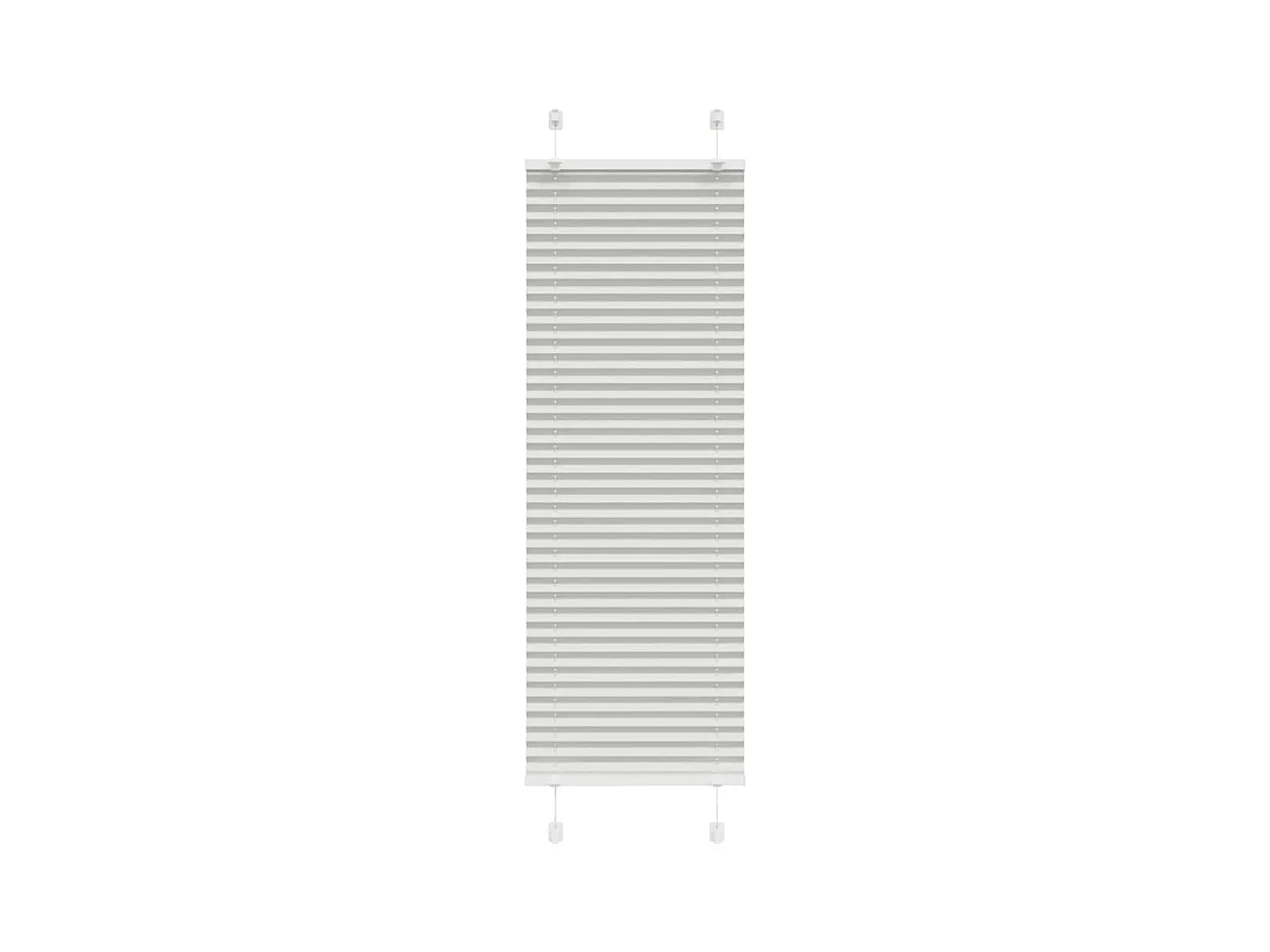 Tenda plissettata grigio chiaro 50x150 cm larghezza tessuto 49,4 cm