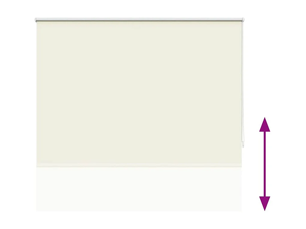 Estor enrollable opaco 160 x 230 cm color crema