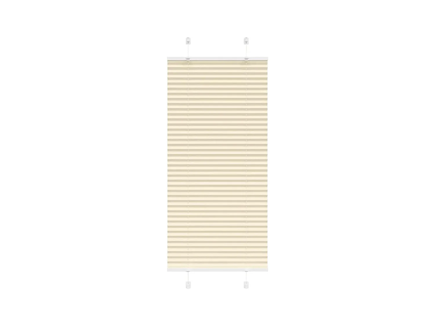 Store plissé crème 65x150 cm largeur du tissu 64,4 cm polyester