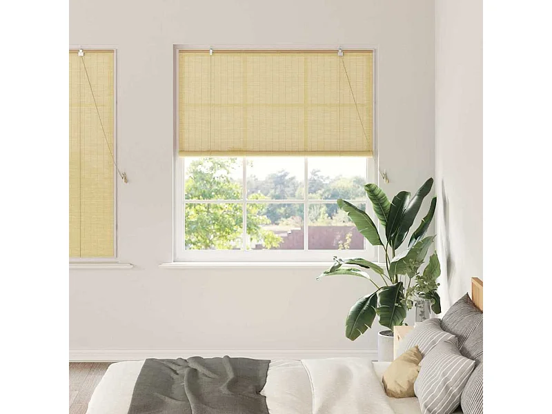 Stores et Occultants Naturel 150 x 160 cm Bambou