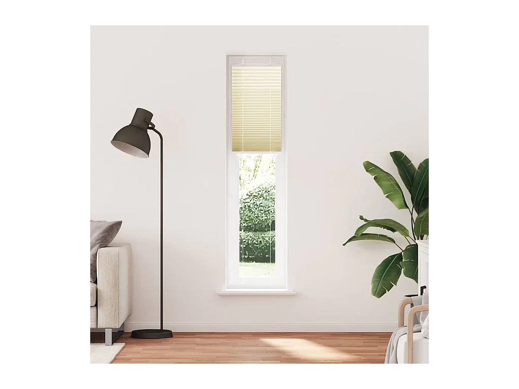 Store plissé crème 50x200 cm largeur du tissu 49,4 cm polyester