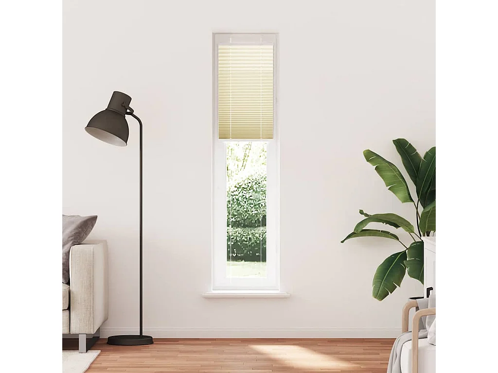 Store plissé crème 50x200 cm largeur du tissu 49,4 cm polyester