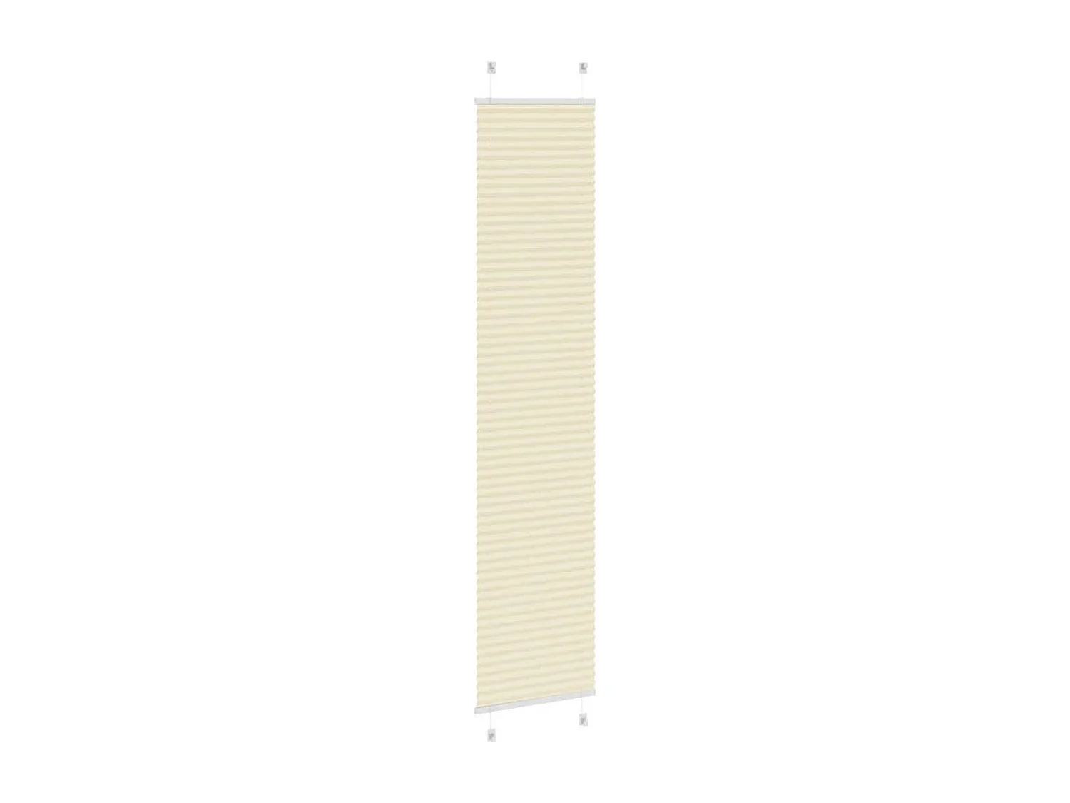 Store plissé crème 50x200 cm largeur du tissu 49,4 cm polyester