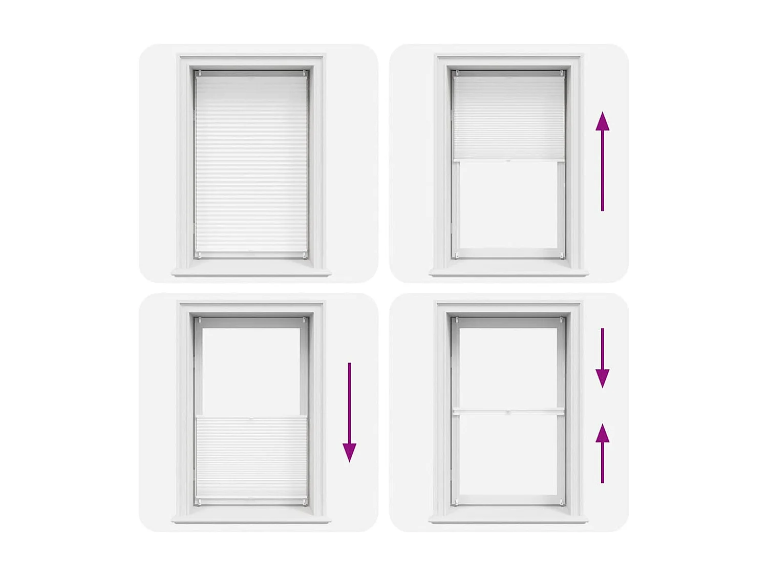 Estor plisado 90x100 cm Blanco