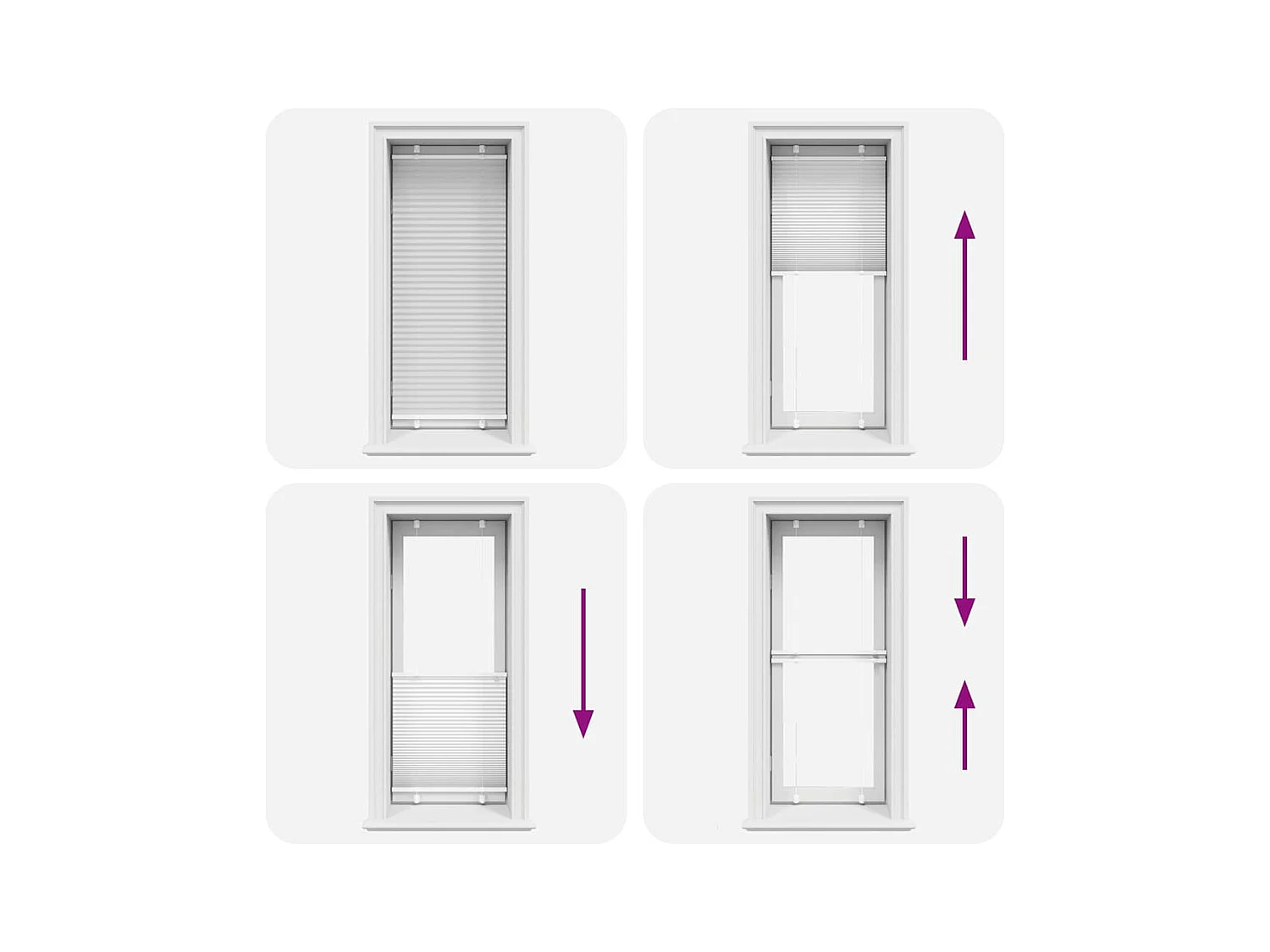 Estor plisado blanco 65x150 cm ancho tela 64,4 cm poliéster