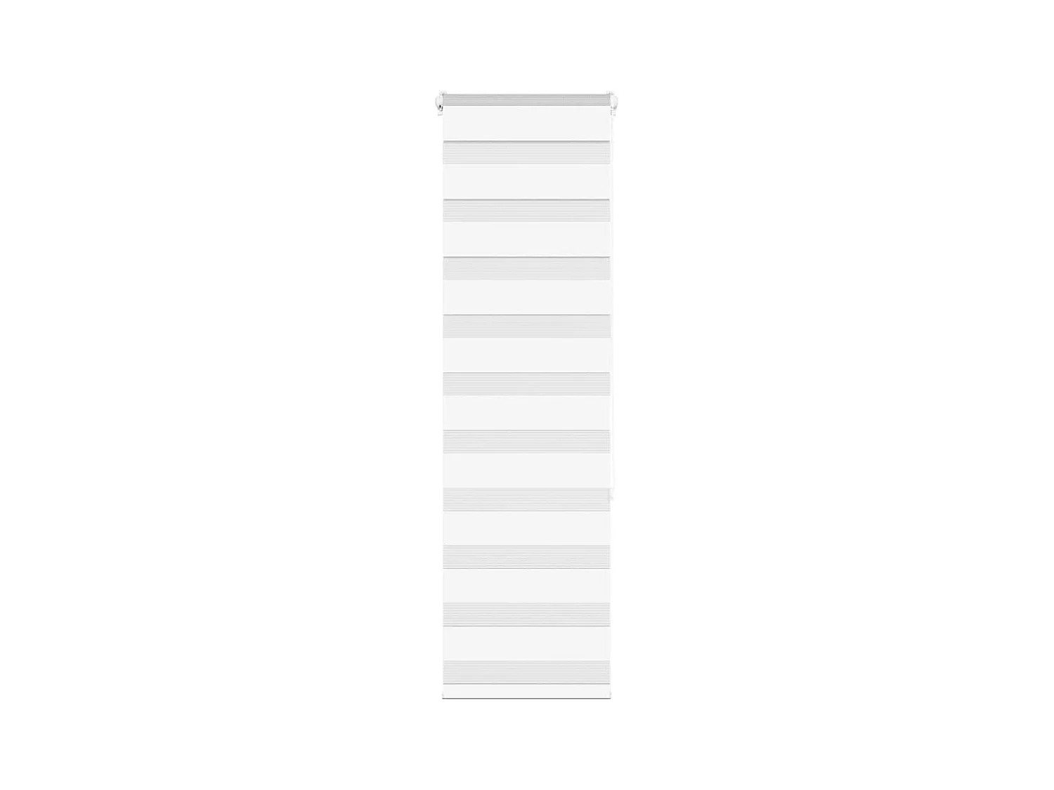 Store zèbre blanc 40x150 cm largeur du tissu 35,9 cm polyester
