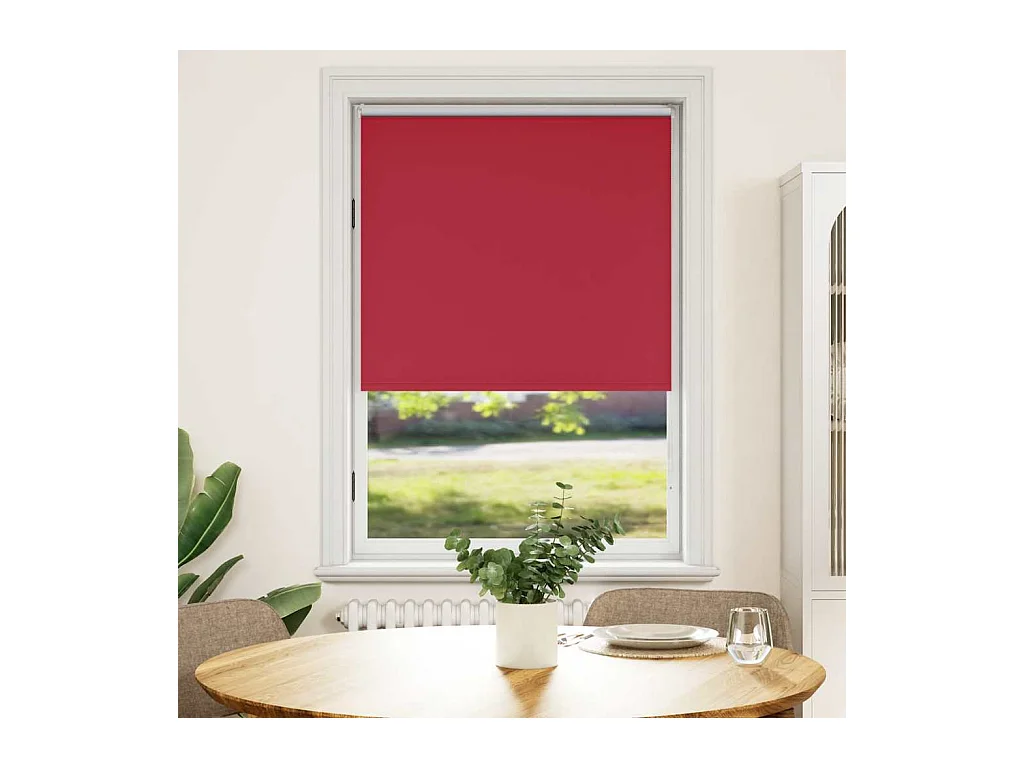 Verduisterend rolgordijn 100 x 175 cm rood
