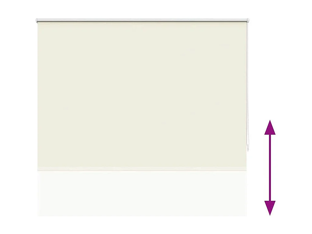 Estor enrollable opaco 140 x 230 cm crema