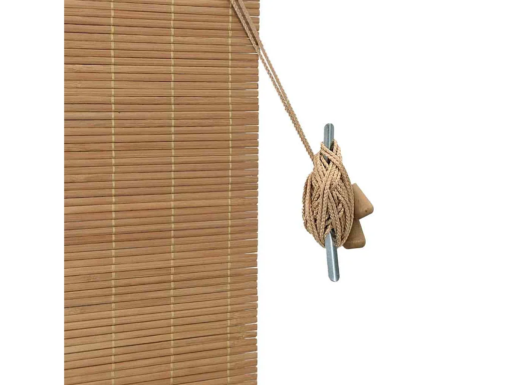 Tende oscuranti e tende marrone chiaro 60 x 160 cm in bambù