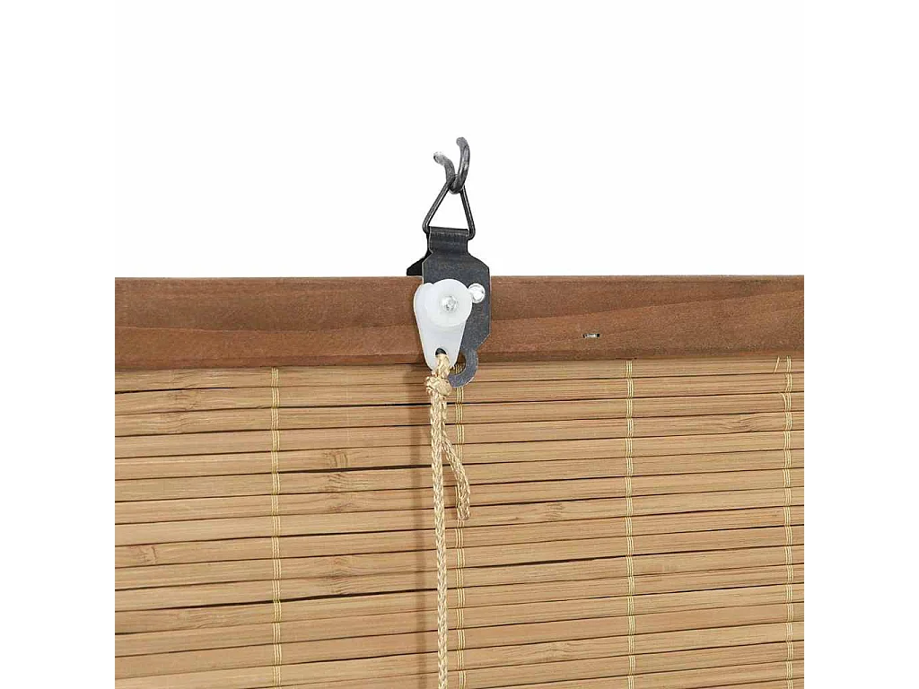 Tende oscuranti e tende marrone chiaro 60 x 160 cm in bambù