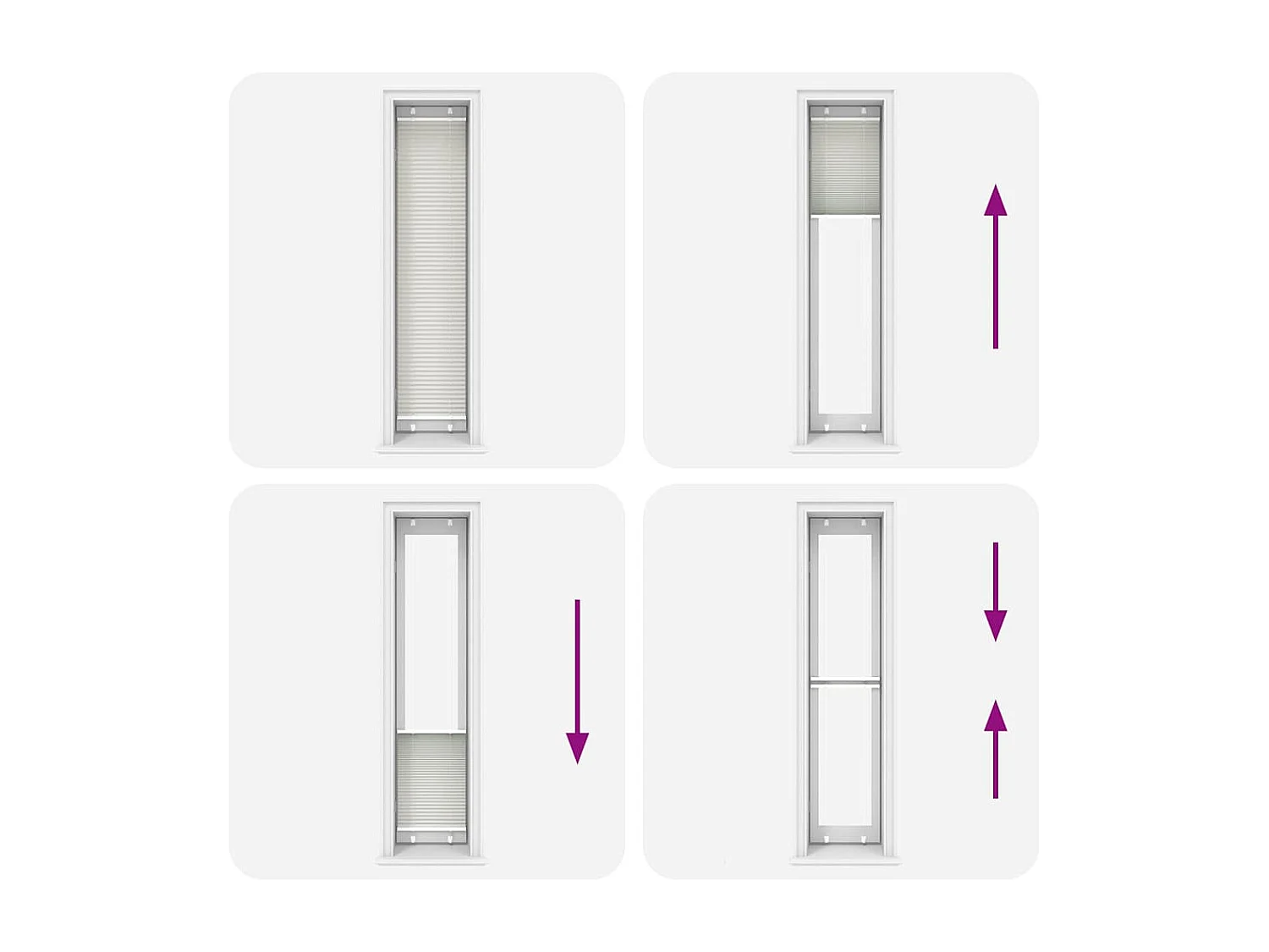 Tenda plissettata grigio chiaro 45x200 cm larghezza tessuto 44,4 cm