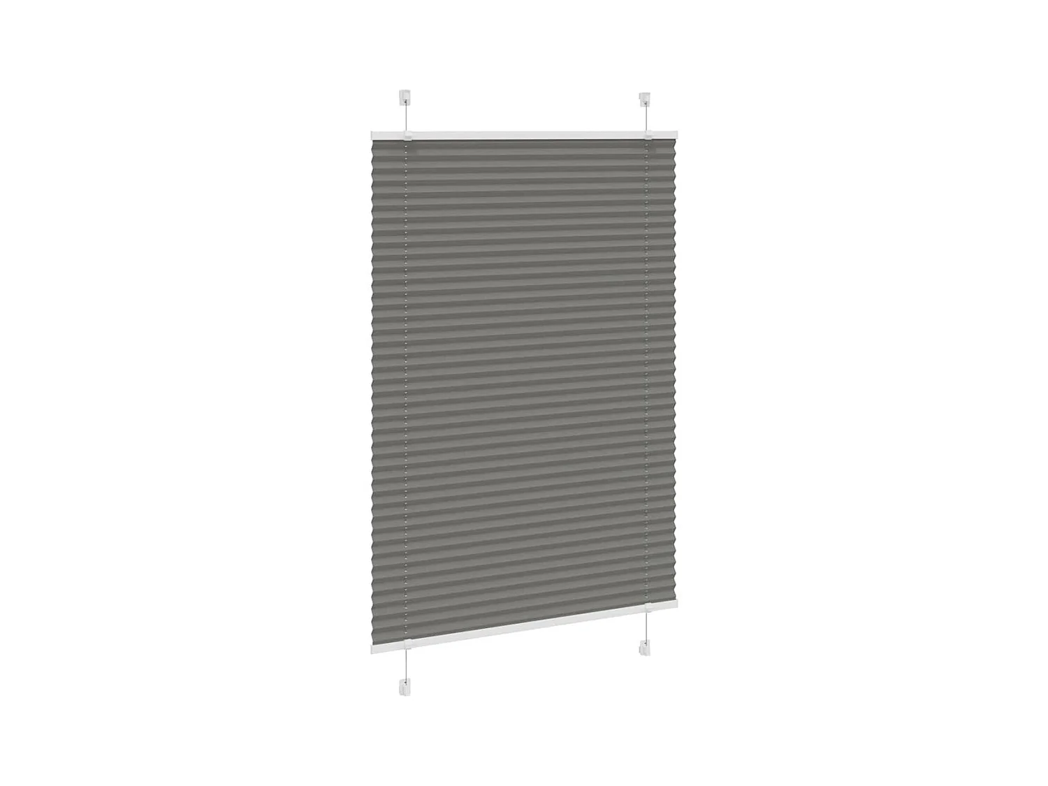 Store plissé anthracite 85x100 cm largeur du tissu 84,4 cm