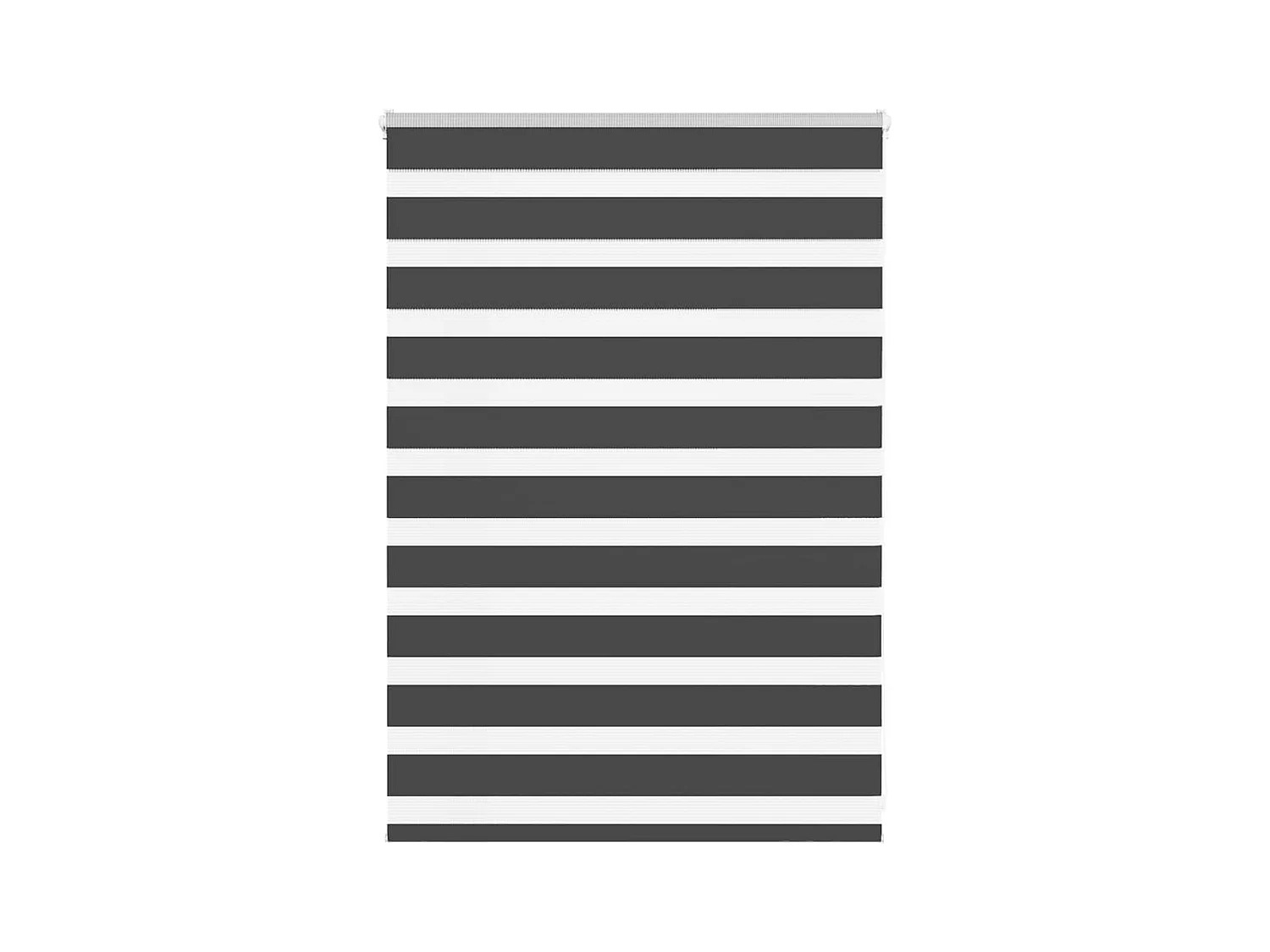 Store zèbre noir 100x100 cm largeur du tissu 95,9 cm polyester