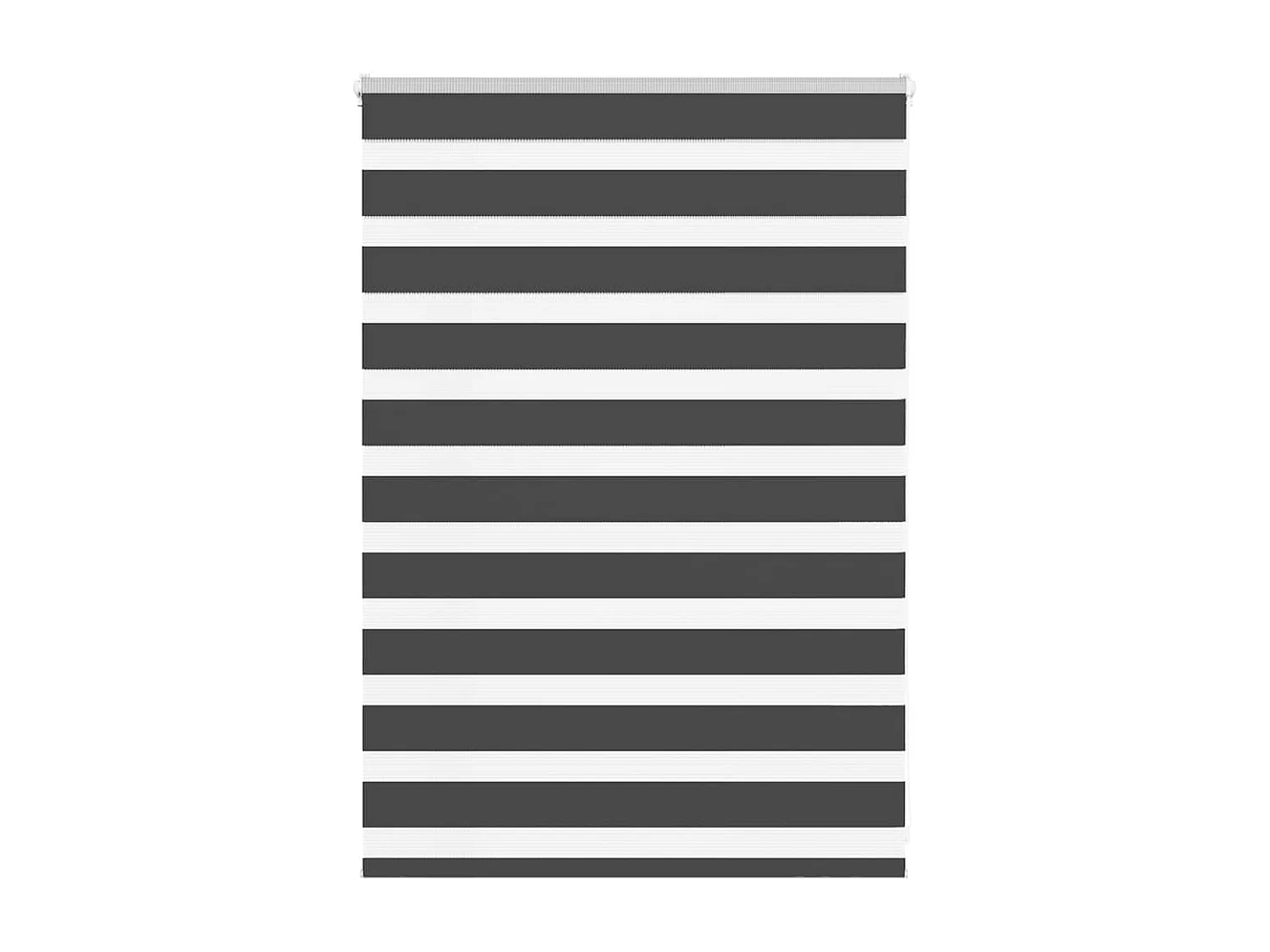 Store zèbre noir 100x100 cm largeur du tissu 95,9 cm polyester