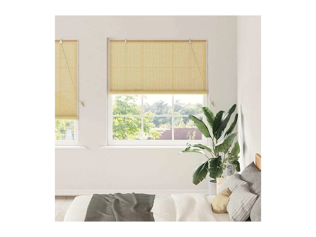 Stores et Occultants Naturel 140 x 220 cm Bambou